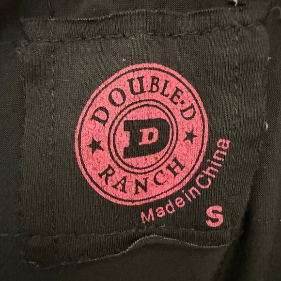 Double D Ranch Embroidered Beaded Fringe Tank Top | Black | Western Cowgirl | S - Picture 3 of 11